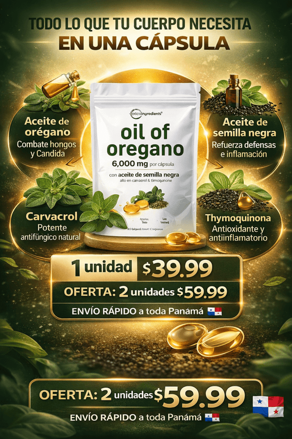 OreganOil - Aceite de Semilla Negra™ - Panamarkett